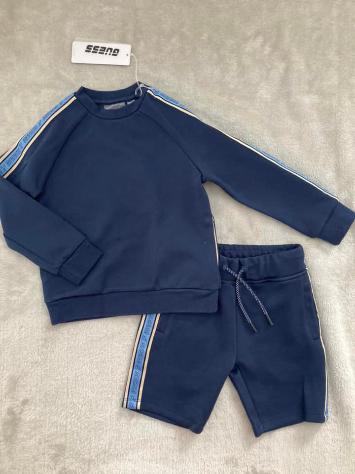 Guess SS22 Navy Jumper & Short Set – Spoilt Brats Kids Boutique