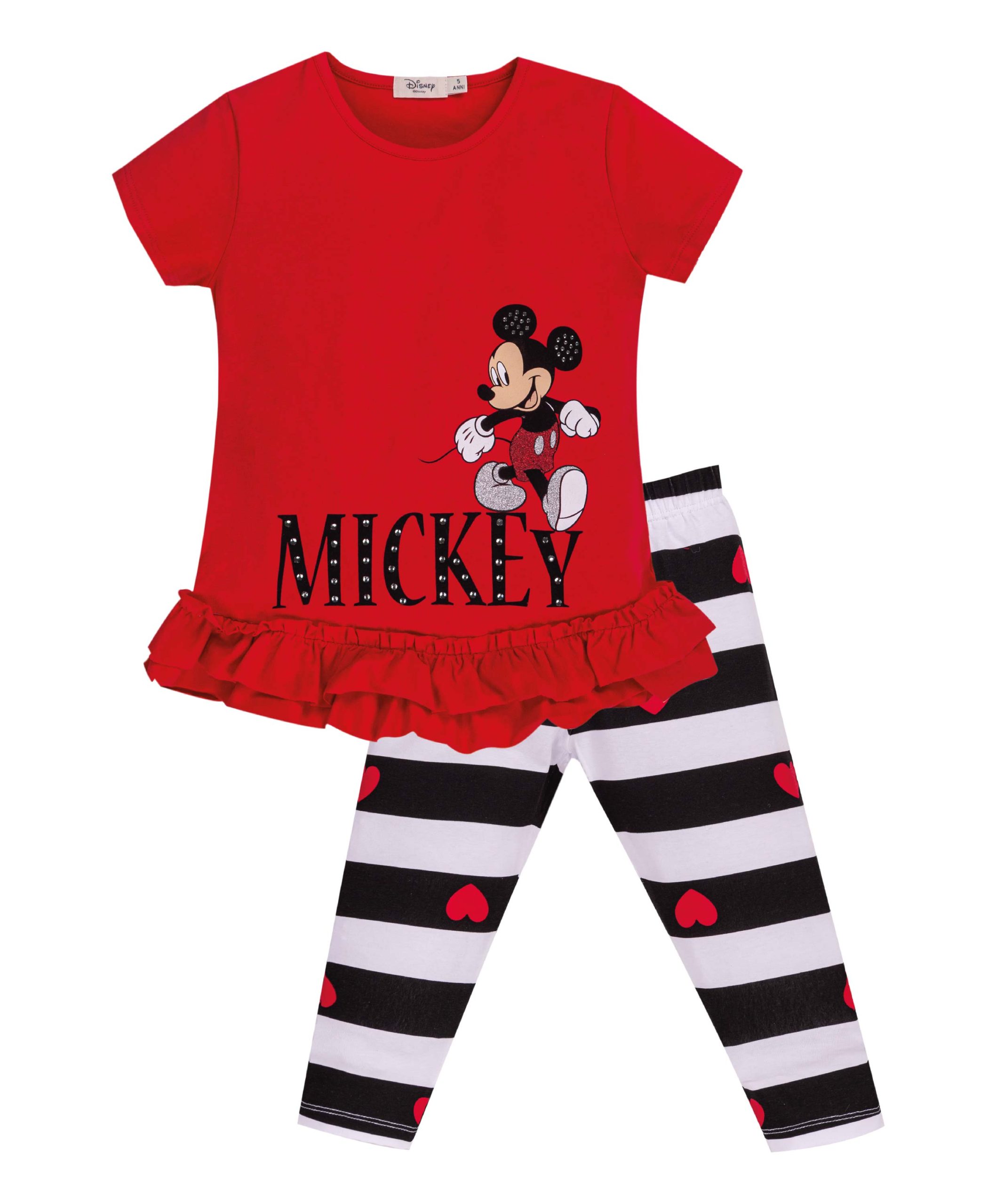 Disney Mickey Mouse & Minnie Mouse Mirrored Leggings, Hot Topic